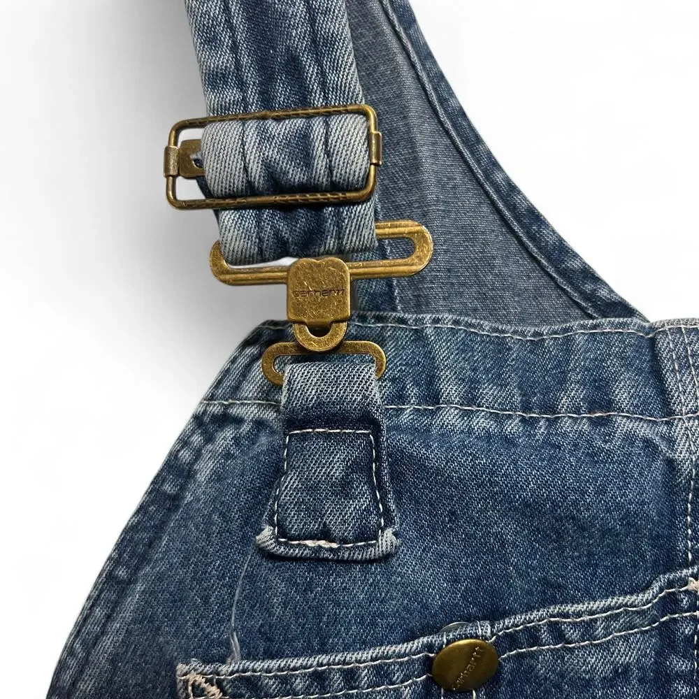 Carhartt Mens Washed Denim Overalls 38x36 Darkstone Series R07 DST